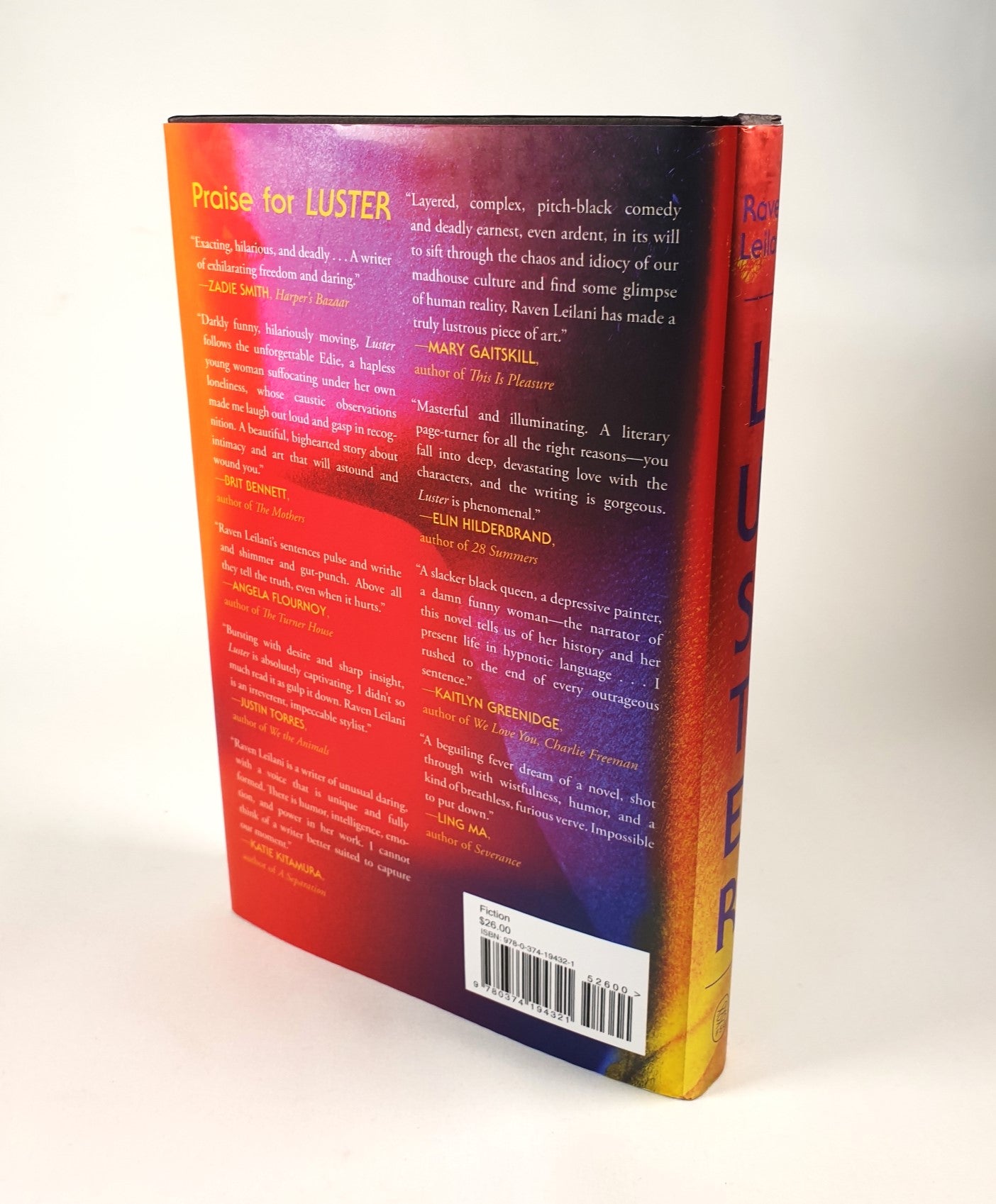 Leilani, Raven - Luster a novel (Signed)