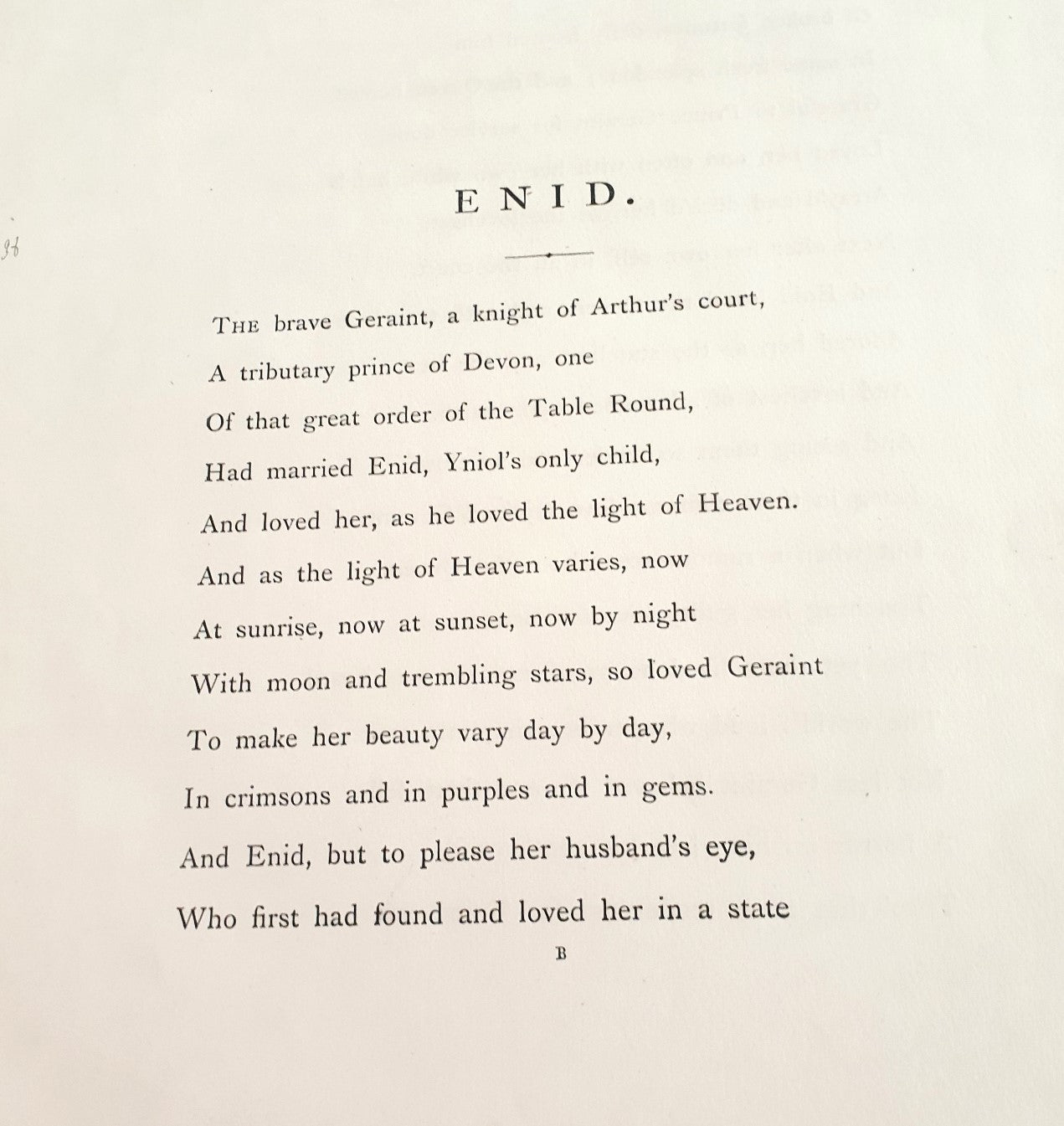 Tennyson, Alfred - Enid, by Alfred Tennyson