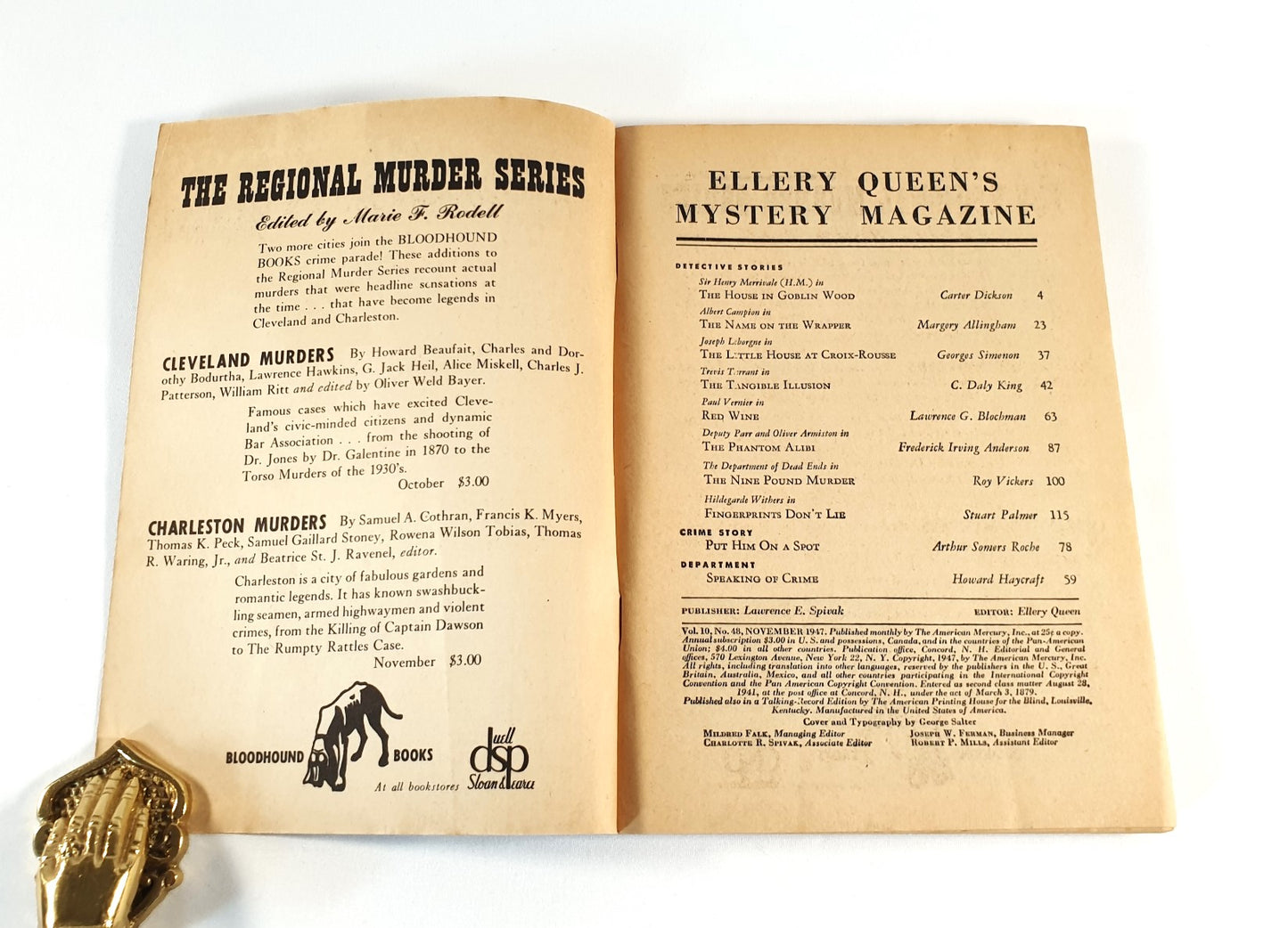Queen, Ellery (Editor) - Ellery Queen's Mystery Magazine Vol.10, No. 48, Nov. 1947
