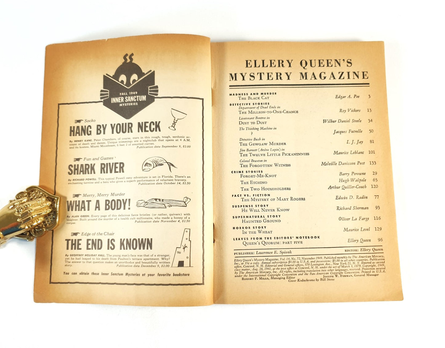 Queen, Ellery (Editor) - Ellery Queen's Mystery Magazine Vol.14, No. 72, Nov. 1949