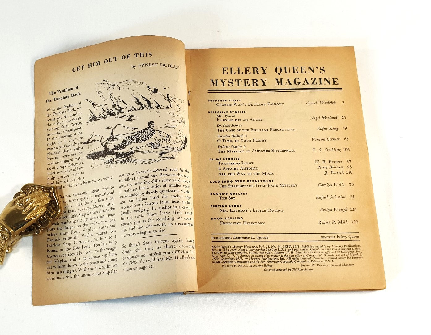 Queen, Ellery (Editor) - Ellery Queen's Mystery Magazine Vol.18, No. 94, Sept. 1951