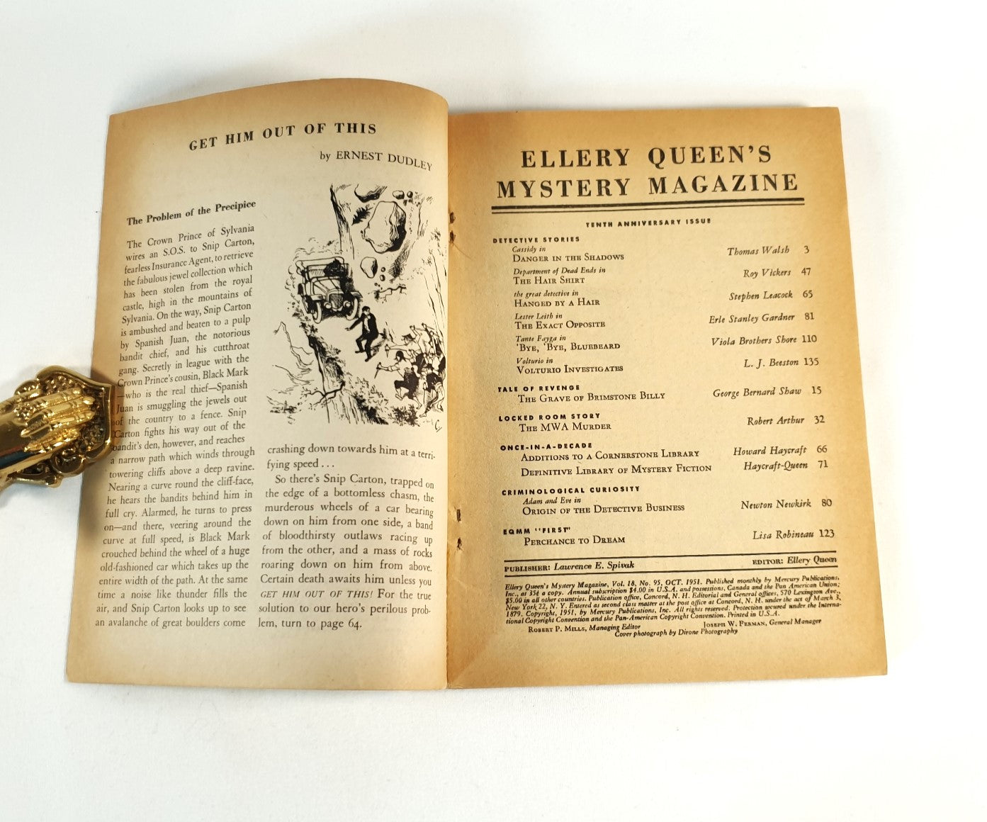 Queen, Ellery (Editor) - Ellery Queen's Mystery Magazine Vol.18, No. 95, Oct. 1951