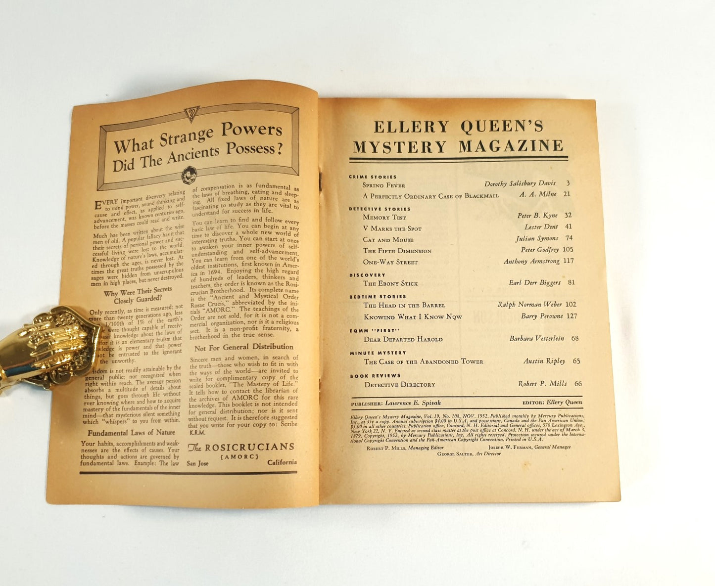 Queen, Ellery (Editor) - Ellery Queen's Mystery Magazine Vol.19, No. 108, Nov. 1952