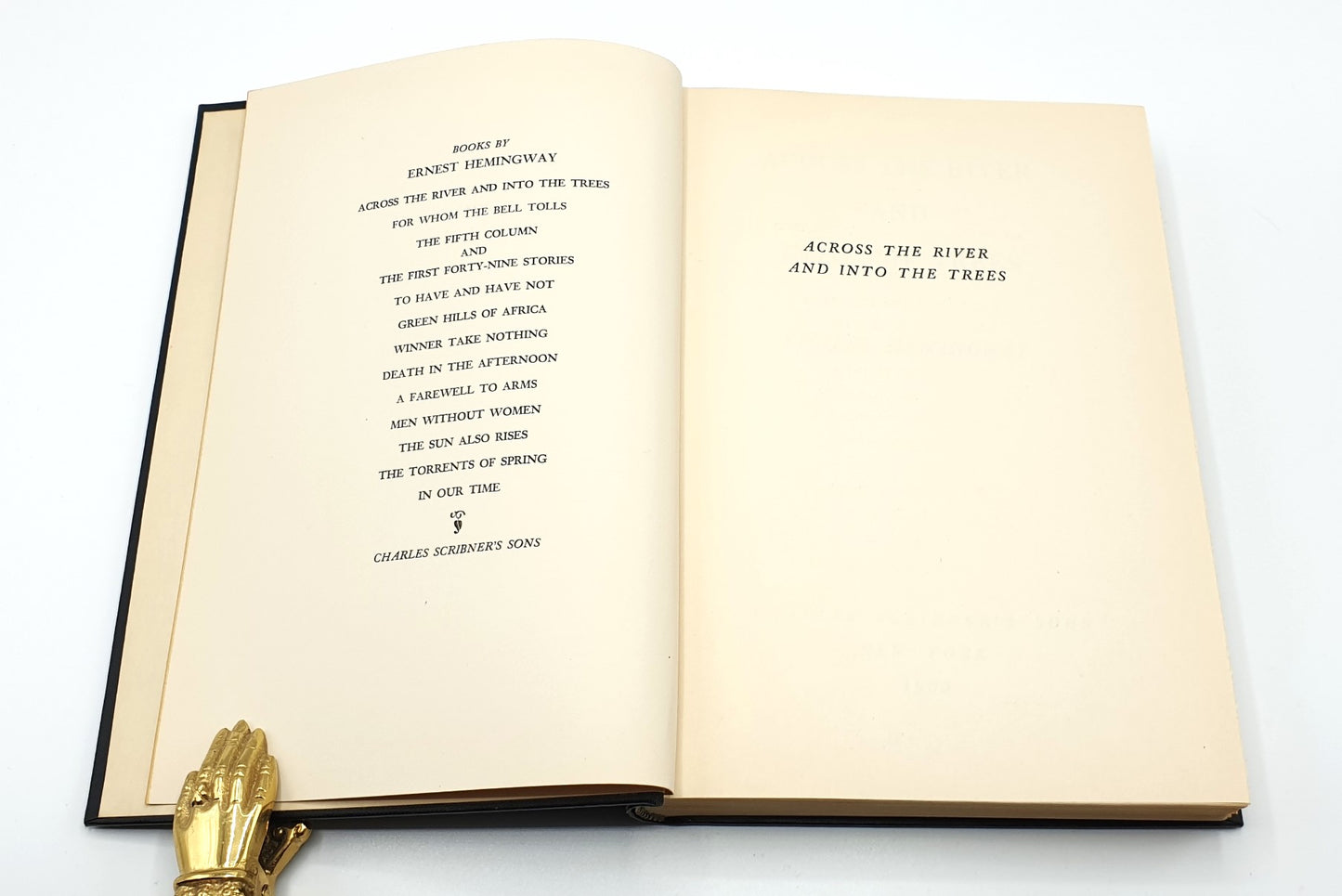 Hemingway, Ernest - Across The River And Into The Trees (First American Ed.)