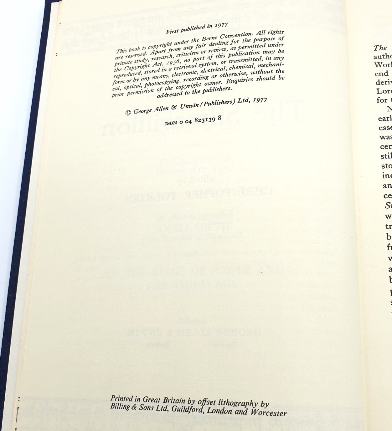 Tolkien, J. R. R. - 'The Silmarillion' (First Edition)
