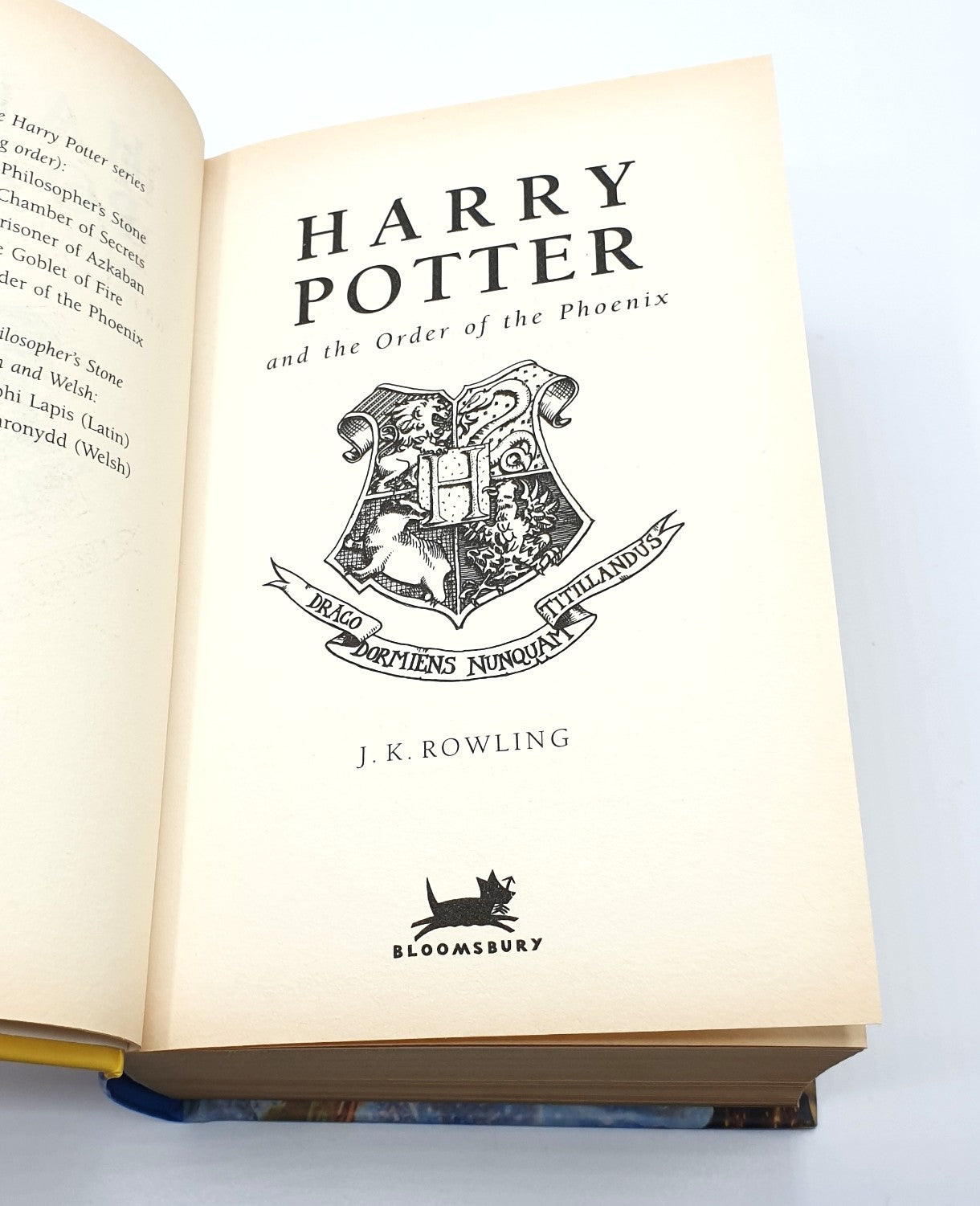 Rowling, J.K. - 'Harry Potter and the Order of the Phoenix' (First Ed., First Print.)