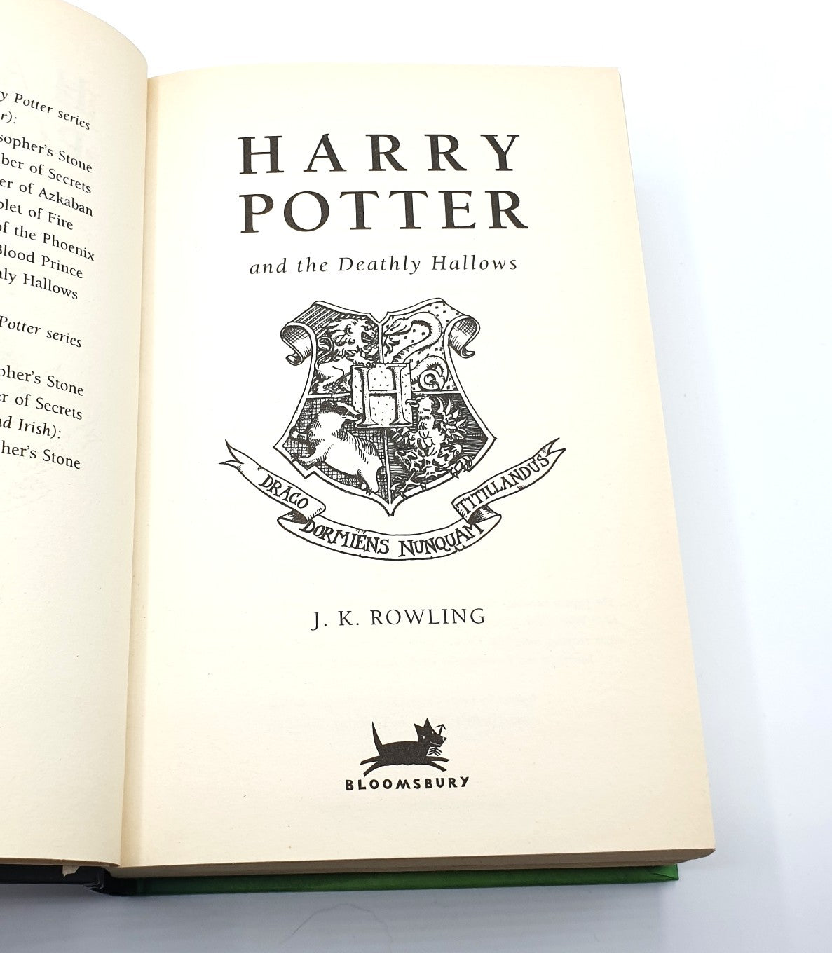 Rowling, J.K. - 'Harry Potter and the Deathly Hallow' (First Ed., First Print.)