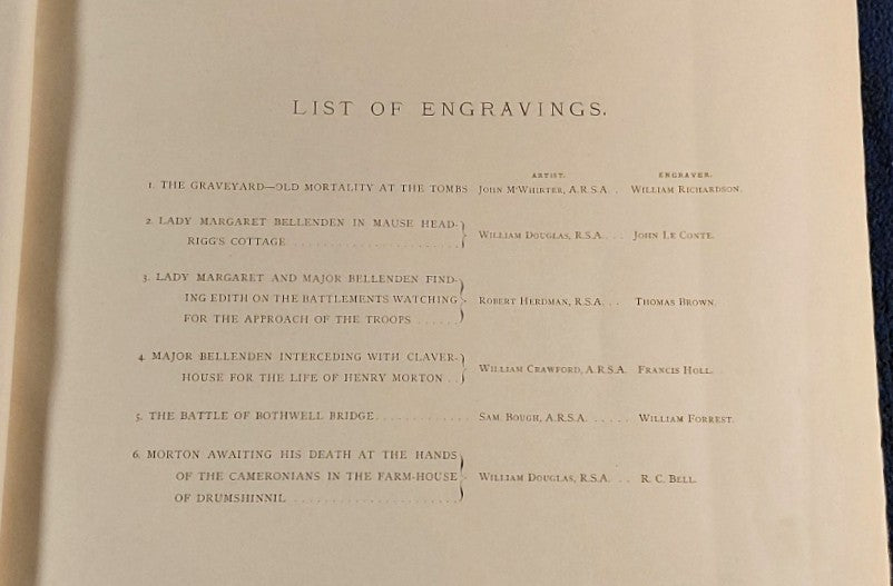 Scott, Walter - Six Engravings in Illustration of Old Mortality