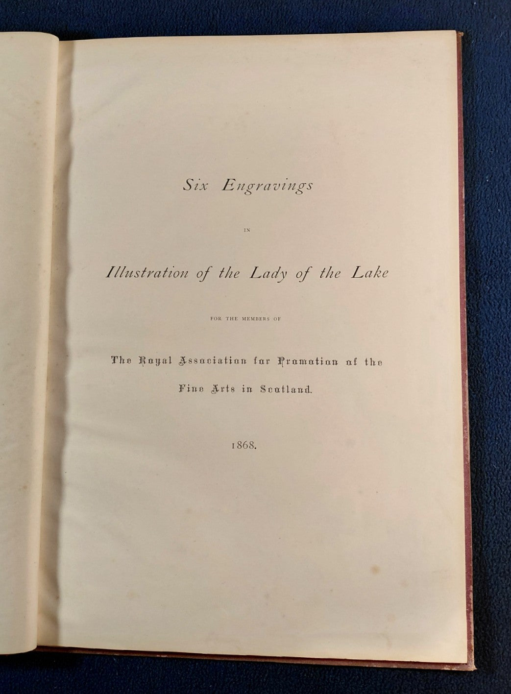 Scott, Walter - Six Engravings in Illustration of the Lady of the Lake