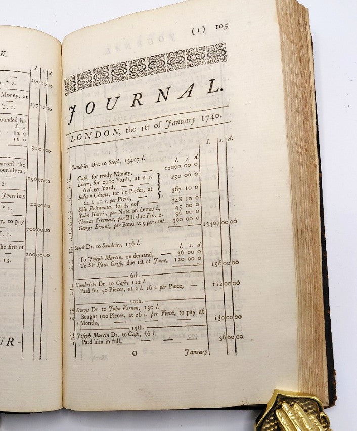 Mair, John - 'Book-keeping Methodiz'd' (Second Ed., 1741)