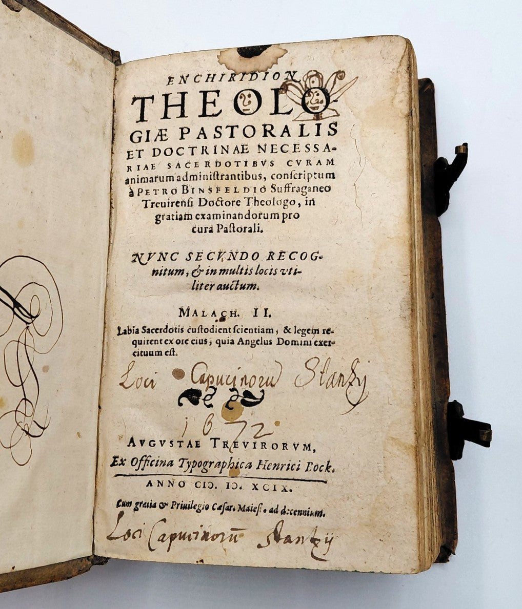 Binsfeldio, Petro - 'Enchiridion Theologieae Pastoralis Et Doctrinae Necessariae Sacerdotibvs Cvram' (Trier 1599)