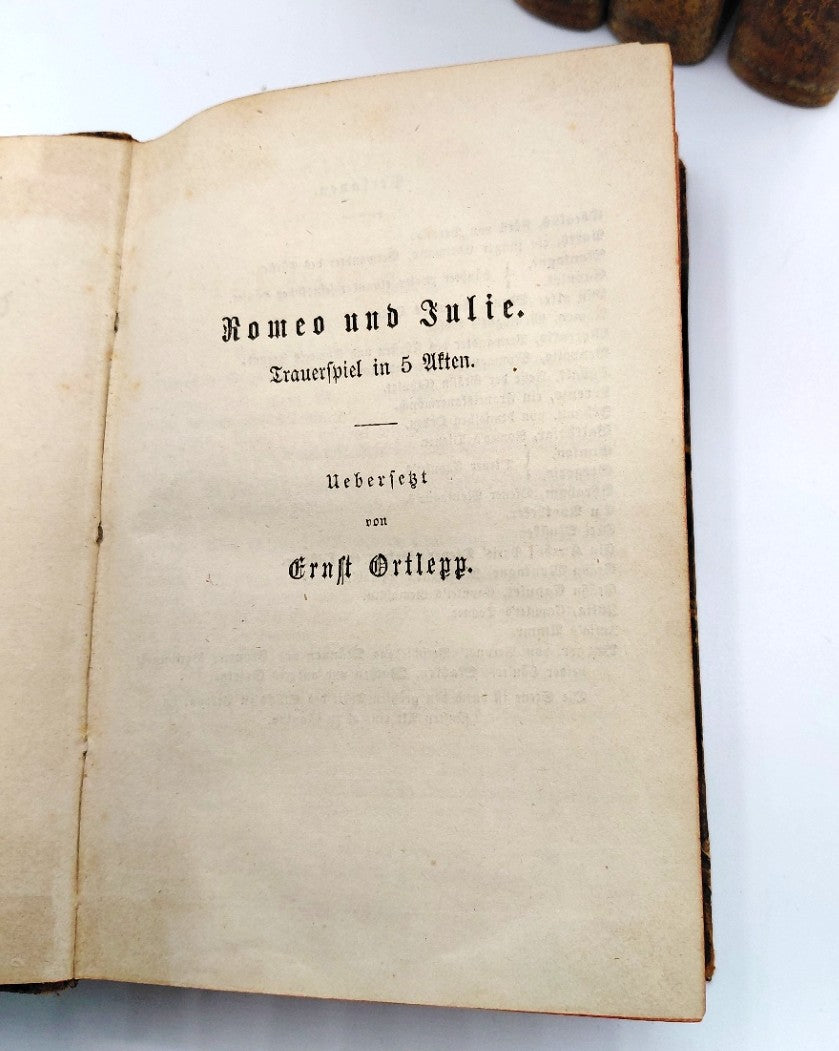 Shakespeare William - 'Shakspere's Sämtliche Dramatische Werke' (12 Bde. in 6 Büchern)
