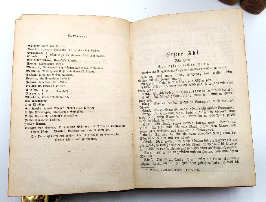 Shakespeare William - 'Shakspere's Sämtliche Dramatische Werke' (12 Bde. in 6 Büchern)