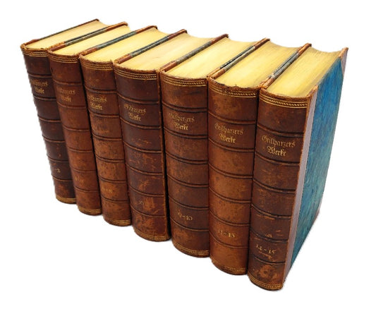 Grillparzer, Franz - 'Grillparzers Werke' (in 16 Teilen in 7 Büchern)
