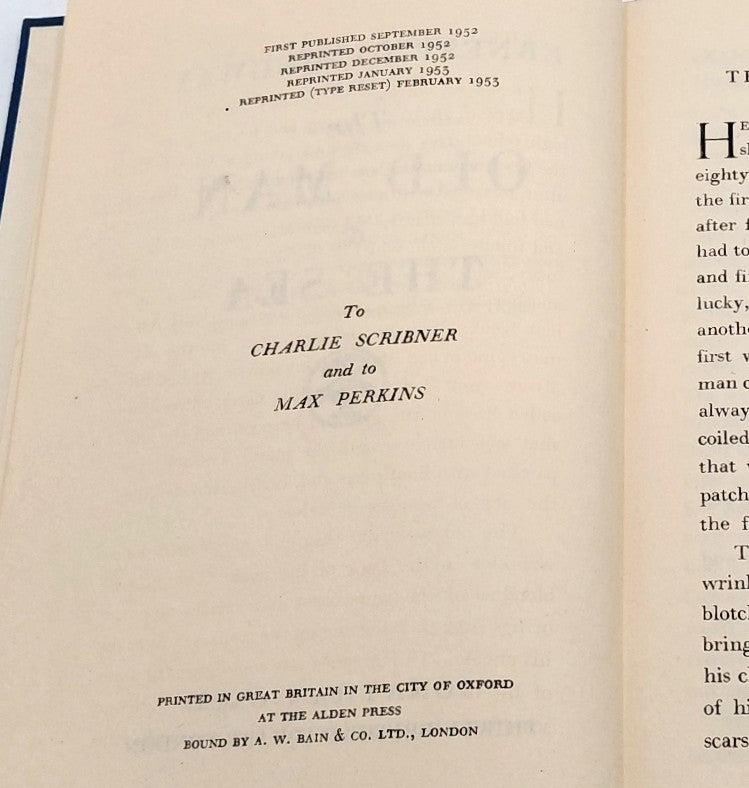 Hemingway, Ernest - 'The Old Man And The Sea'