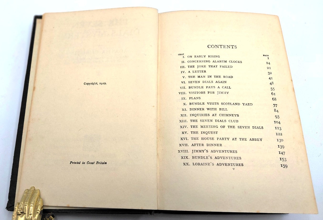 Christie, Agatha - 'The Seven Dials Mystery' (First Ed. 1929)